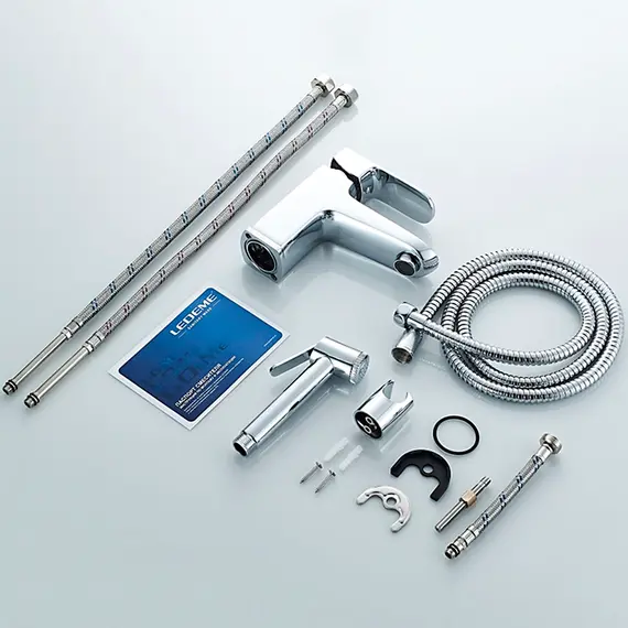 Смеситель для раковины Ledeme H54 L1254 хром, изображение 10