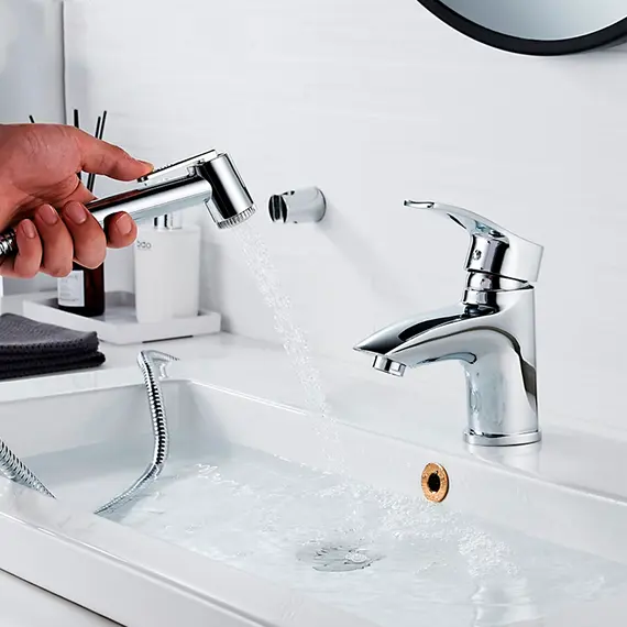 Смеситель с гигиеническим душем Ledeme H64 L1264 хром, изображение 3