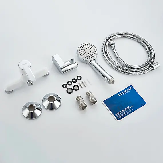 Смеситель для душа Ledeme H03W L2003W белый/хром, изображение 10