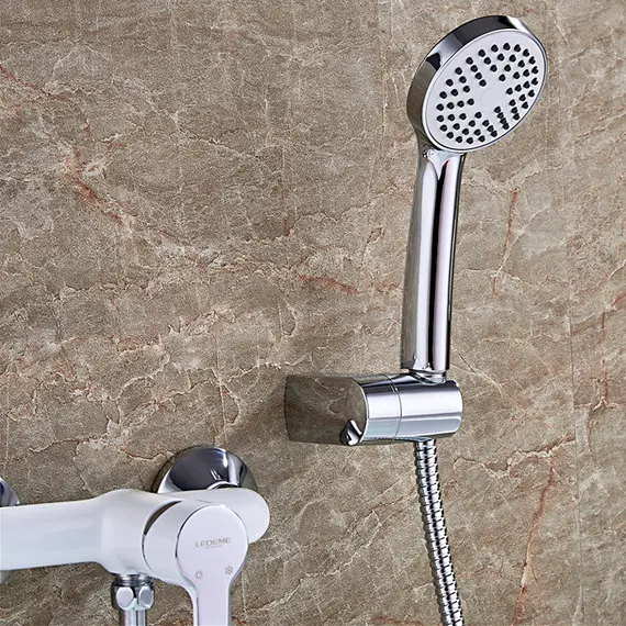 Смеситель для душа Ledeme H03W L2003W белый/хром, изображение 12