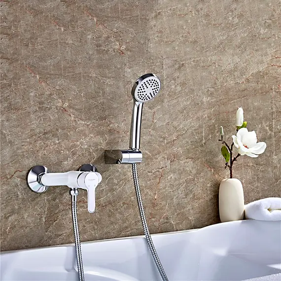 Смеситель для душа Ledeme H03W L2003W белый/хром, изображение 13