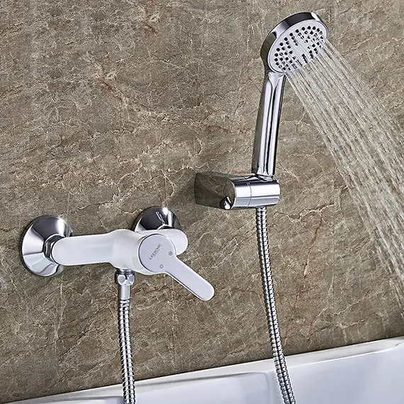 Смеситель для душа Ledeme H03W L2003W белый/хром, изображение 3