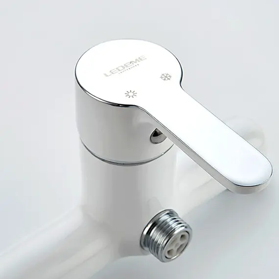 Смеситель для душа Ledeme H03W L2003W белый/хром, изображение 7