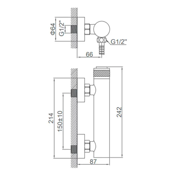 Смеситель для душа Ledeme H76 L2076 хром, изображение 2
