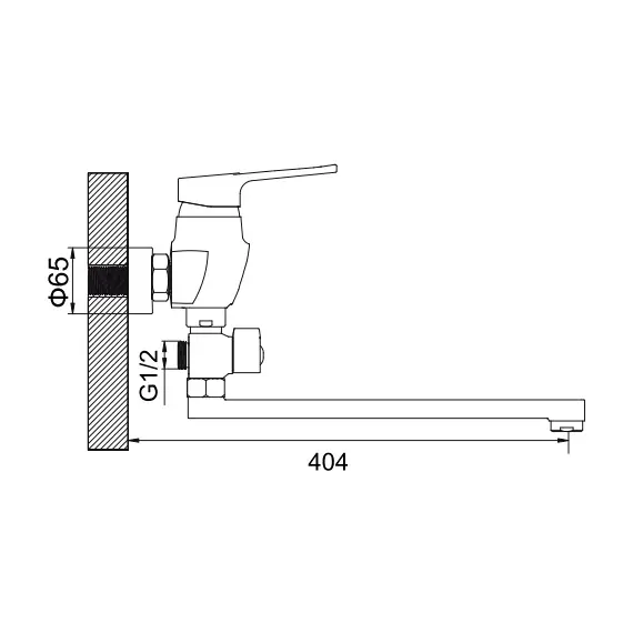 Смеситель для ванны Ledeme H57 L2157 хром, изображение 2