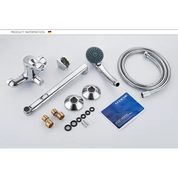 Смеситель для ванны Ledeme H13 L2213 хром, изображение 21