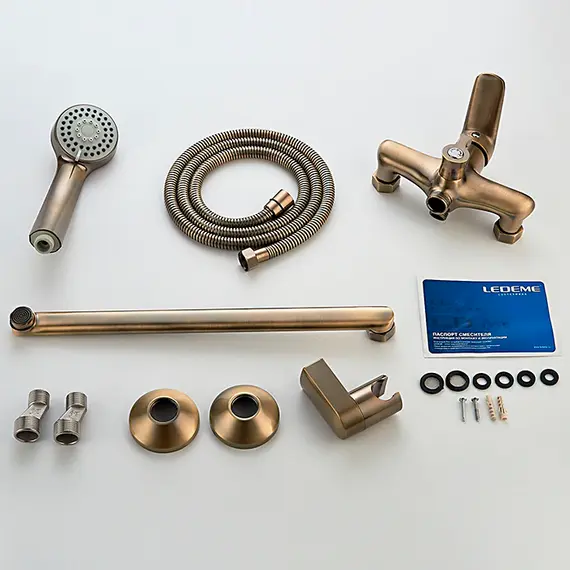 Смеситель для ванны Ledeme L2248C бронзовый, изображение 11