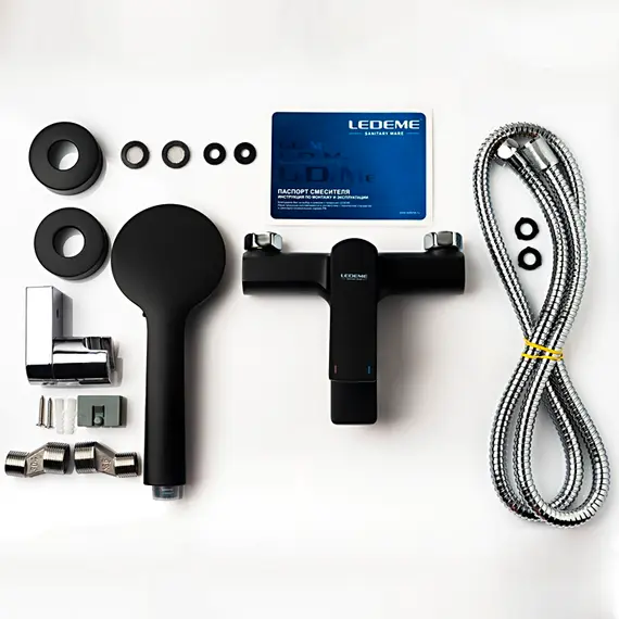 Смеситель для ванны Ledeme H75B L3275B черный, изображение 4