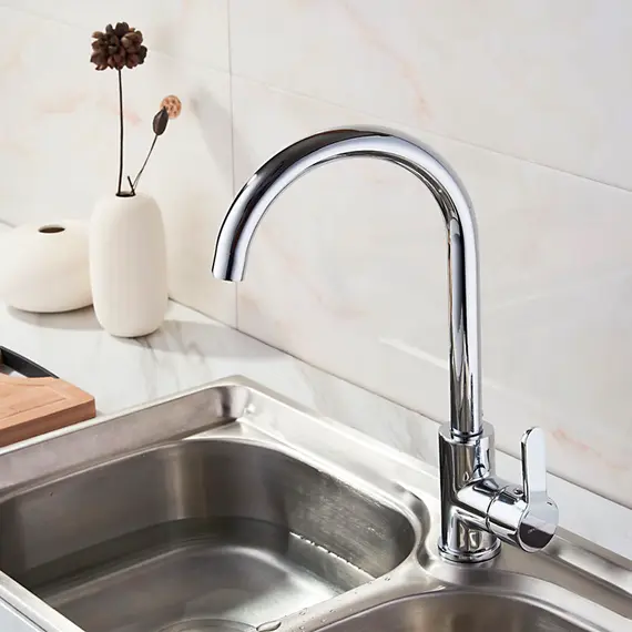 Смеситель для кухни Ledeme H03 L4003 хром, изображение 4