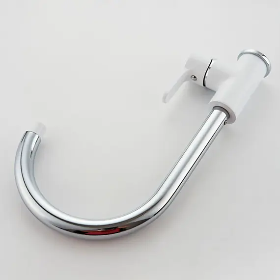 Смеситель для кухни Ledeme H03W L4003W белый/хром, изображение 5