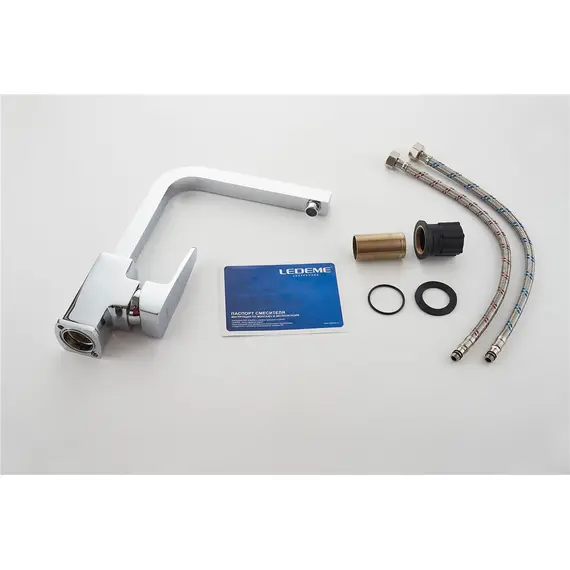 Смеситель для кухни Ledeme H30 L4030-2 хром, изображение 11