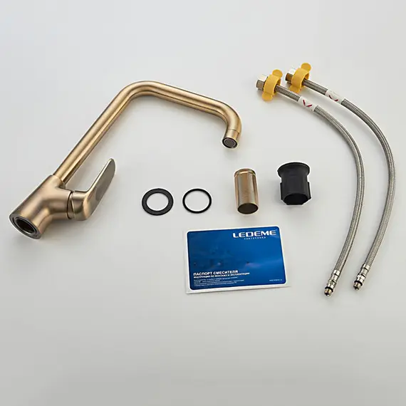 Смеситель для кухни Ledeme H48C L4048C бронзовый, изображение 10