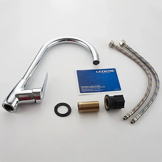 Смеситель для кухни Ledeme H51 L4051 хром, изображение 12