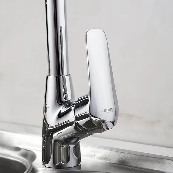 Смеситель для кухни Ledeme H51 L4051 хром, изображение 7