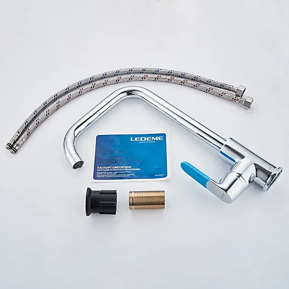 Смеситель для кухни Ledeme H53 L4053 хром, изображение 10