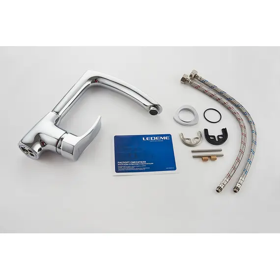 Смеситель для кухни Ledeme H64 L4064 хром, изображение 13