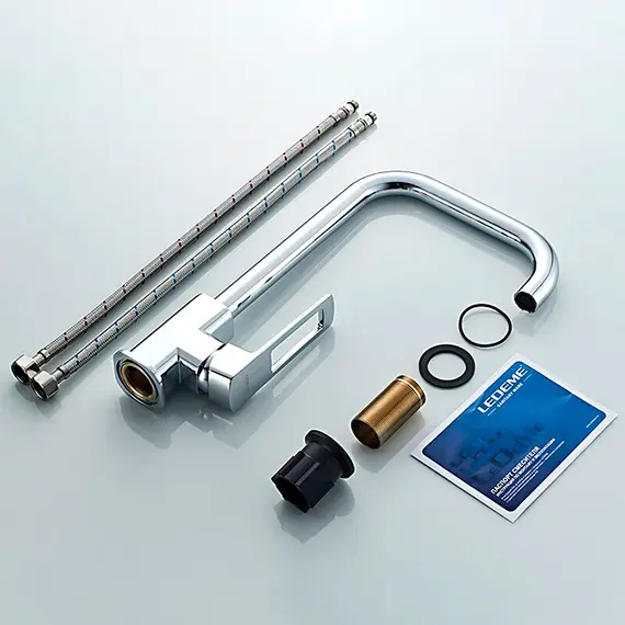 Смеситель для кухни Ledeme H67 L4067 хром, изображение 10