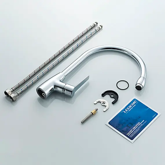 Смеситель для кухни Ledeme H69 L4069 хром, изображение 10