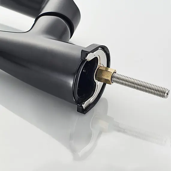 Смеситель для кухни Ledeme R L4069B черный, изображение 7