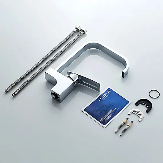 Смеситель для кухни Ledeme H70 L4070 хром, изображение 10