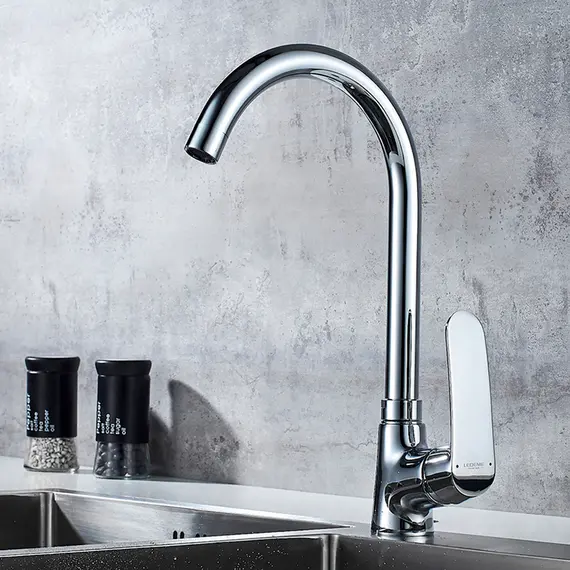 Смеситель для кухни Ledeme H72 L4072 хром, изображение 4