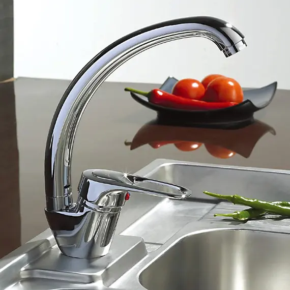 Смеситель для кухни Ledeme H28 L4128-B хром, изображение 3