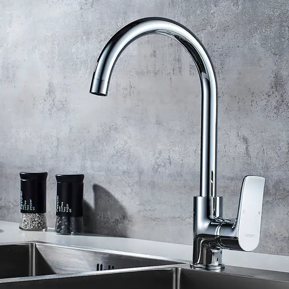 Смеситель для кухни Ledeme H34 L4134-2 хром, изображение 9