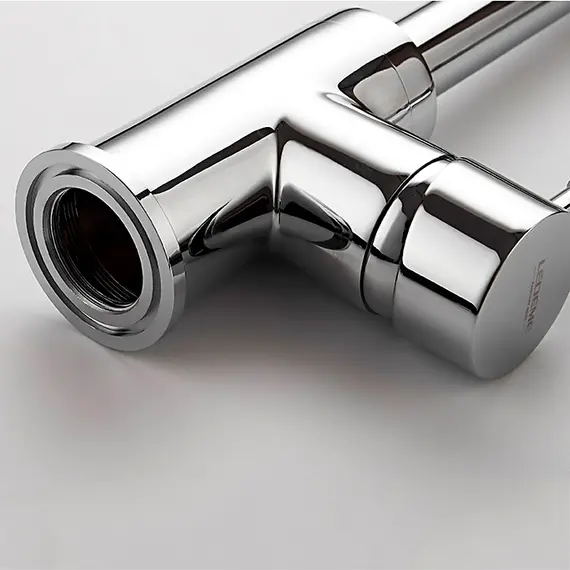 Смеситель для кухни со встроенным краном под фильтр питьевой воды Ledeme L4155-3 хром, изображение 7