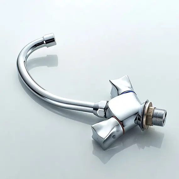 Смеситель для кухни Ledeme H87 L4187-2 хром, изображение 3