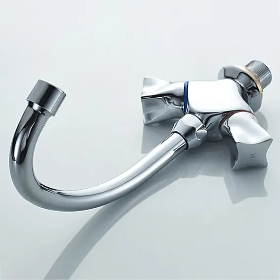 Смеситель для кухни Ledeme H87 L4187-2 хром, изображение 4