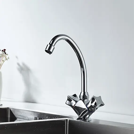 Смеситель для кухни Ledeme H87 L4187-2 хром, изображение 9