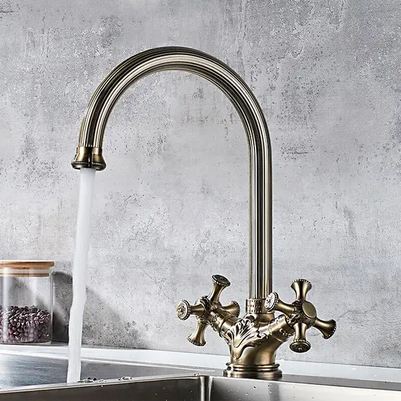 Смеситель для кухни Ledeme 7 L4191C бронзовый, изображение 10