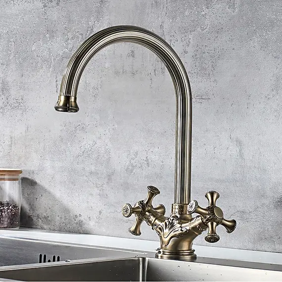 Смеситель для кухни Ledeme 7 L4191C бронзовый, изображение 2