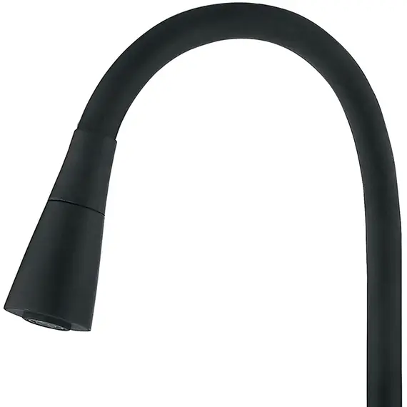 Смеситель для кухни с гибким изливом с душем Ledeme Rainbow R L4199-2 черный/хром, изображение 4