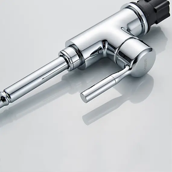 Смеситель для кухни с гибким изливом с душем Ledeme 7L4199 хром, изображение 8