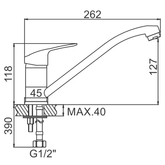 Смеситель для кухни Ledeme H37 L4237 хром, изображение 2