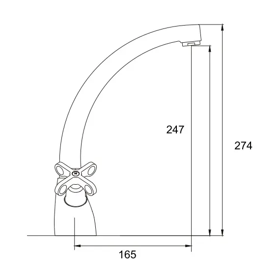 Смеситель для кухни Ledeme H83 L4283 хром, изображение 2