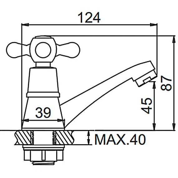 Смеситель для раковины Ledeme L4295 хром, изображение 2