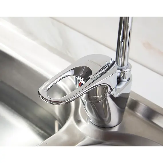 Смеситель для кухни с гибким изливом с душем Ledeme L4304 хром, изображение 7