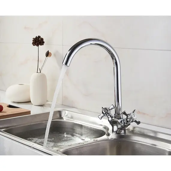 Смеситель для кухни Ledeme H11 L4311-2 хром, изображение 3