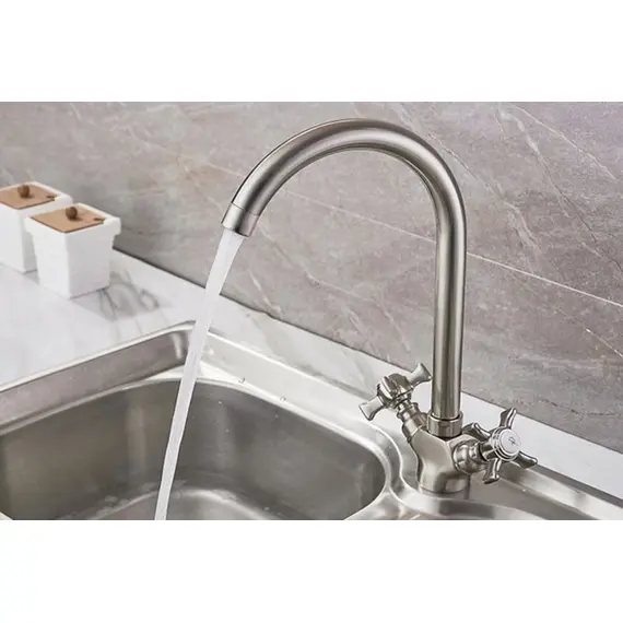 Смеситель для кухни Ledeme H11A L4311A-2 суперсталь, изображение 4