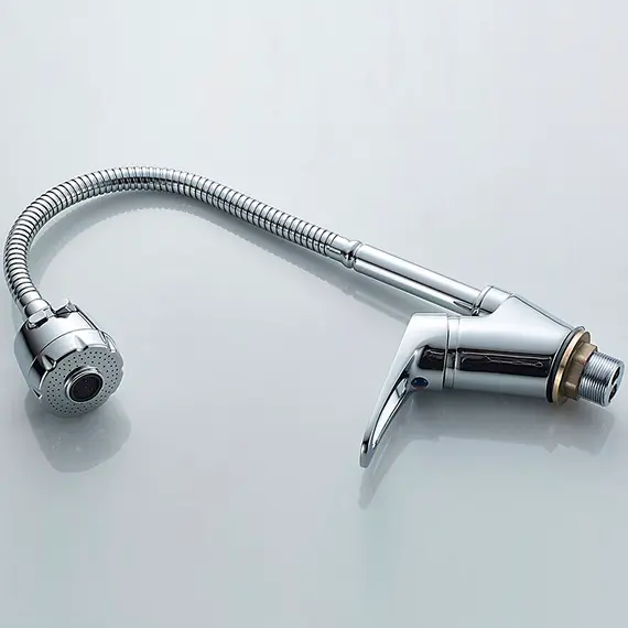 Смеситель для кухни с гибким изливом с душем Ledeme H13 L4313 хром, изображение 4