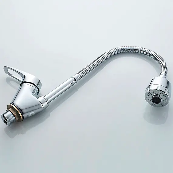 Смеситель для кухни с гибким изливом с душем Ledeme H13 L4313 хром, изображение 5