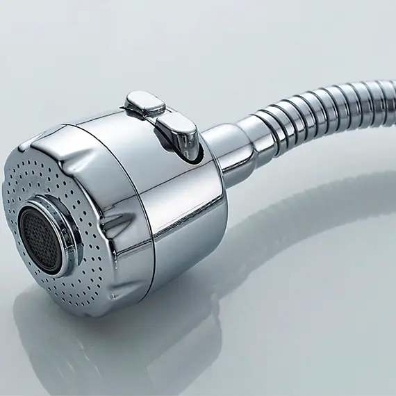 Смеситель для кухни с гибким изливом с душем Ledeme H13 L4313 хром, изображение 6