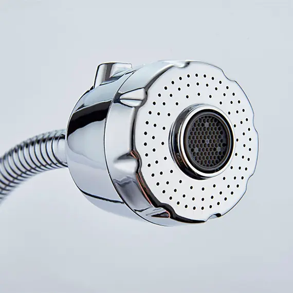 Смеситель для кухни с гибким изливом с душем Ledeme R L4319-3 хром, изображение 7