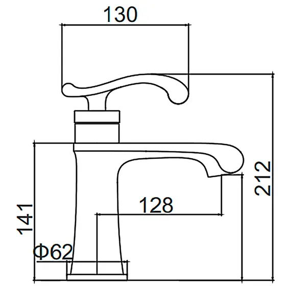Смеситель для раковины Gerhans K26B K11026B черный/розовое золото, изображение 2