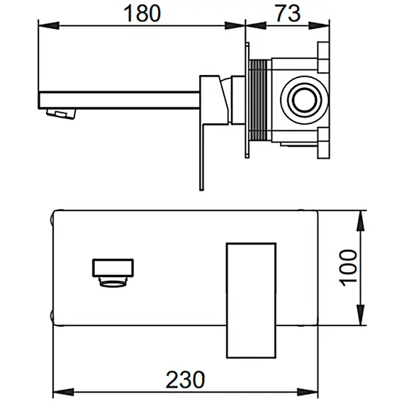 Смеситель для раковины Gerhans K11 K11525 хром, изображение 2