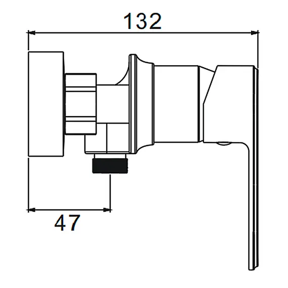 Смеситель для душа Gerhans K22 K12022 хром, изображение 2