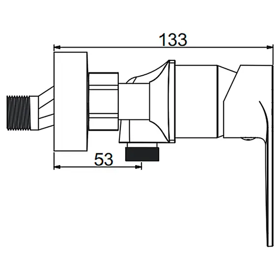Смеситель для душа Gerhans K12 K12023 хром, изображение 2