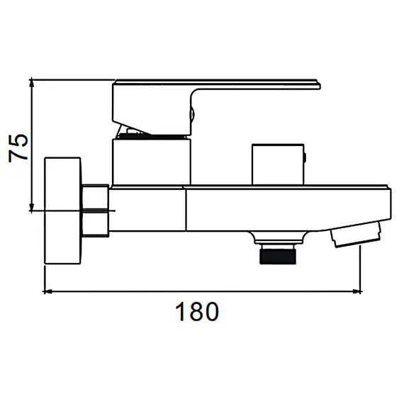 Смеситель для ванны Gerhans K22 K13022 хром, изображение 2